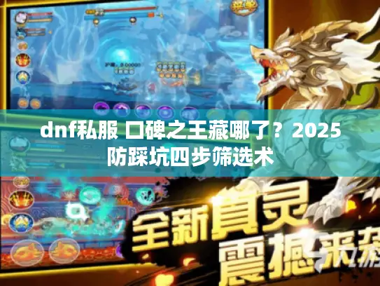 dnf私服 口碑之王藏哪了?2025防踩坑四步筛选术 dnf私服 口碑之王藏哪了?2025防踩坑四步筛选术