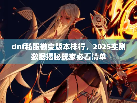 dnf私服微变版本排行，2025实测数据揭秘玩家必看清单