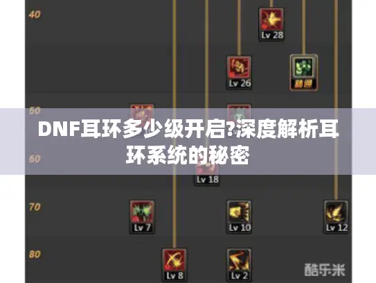 DNF耳环多少级开启?深度解析耳环系统的秘密