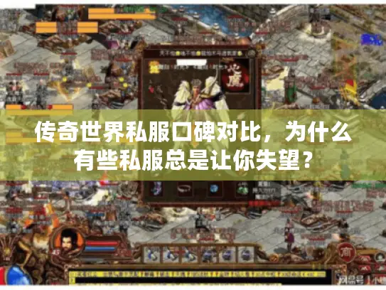 传奇世界私服口碑对比，为什么有些私服总是让你失望？
