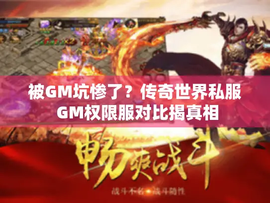 被GM坑惨了？传奇世界私服 GM权限服对比揭真相