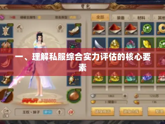 一、理解私服综合实力评估的核心要素