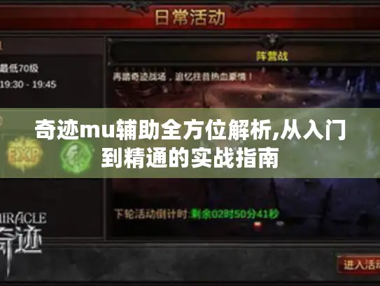 奇迹mu辅助全方位解析,从入门到精通的实战指南