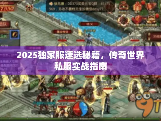 2025独家服速选秘籍，传奇世界私服实战指南