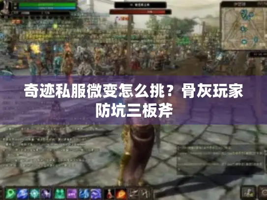 奇迹私服微变怎么挑？骨灰玩家防坑三板斧