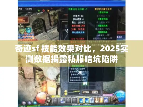 奇迹sf 技能效果对比,2025实测数据揭露私服暗坑陷阱 奇迹sf 技能效果对比,2025实测数据揭露私服暗坑陷阱