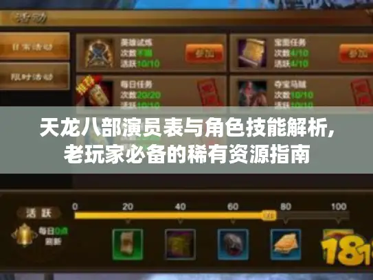 天龙八部演员表与角色技能解析,老玩家必备的稀有资源指南