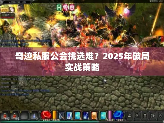 奇迹私服公会挑选难?2025年破局实战策略 奇迹私服公会挑选难?2025年破局实战策略