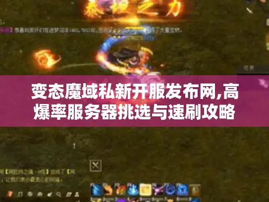 变态魔域私新开服发布网,高爆率服务器挑选与速刷攻略