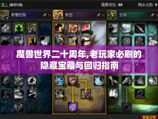 魔兽世界二十周年,老玩家必刷的隐藏宝藏与回归指南