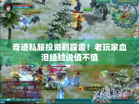奇迹私服投资别踩雷！老玩家血泪经验说值不值