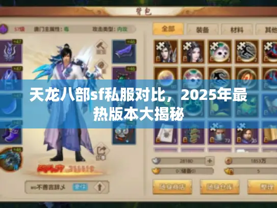 天龙八部sf私服对比，2025年最热版本大揭秘