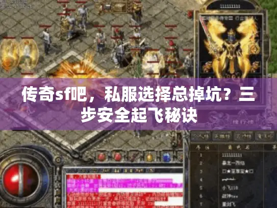 传奇sf吧，私服选择总掉坑？三步安全起飞秘诀