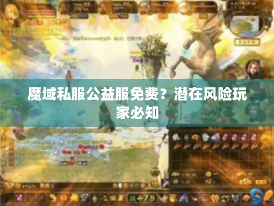 魔域私服公益服免费?潜在风险玩家必知 魔域私服公益服免费?潜在风险玩家必知