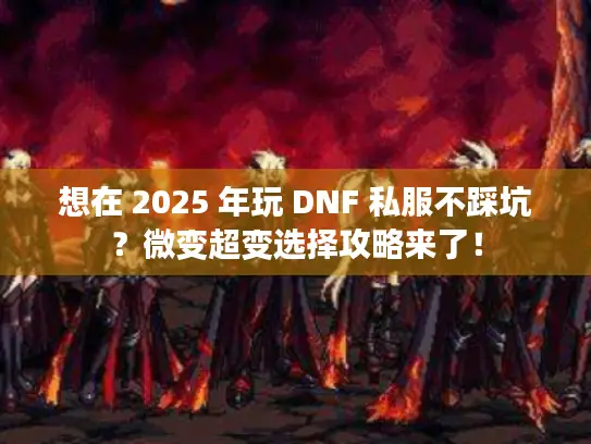 想在 2025 年玩 DNF 私服不踩坑？微变超变选择攻略来了！
