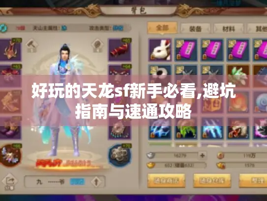好玩的天龙sf新手必看,避坑指南与速通攻略 好玩的天龙sf新手必看,避坑指南与速通攻略