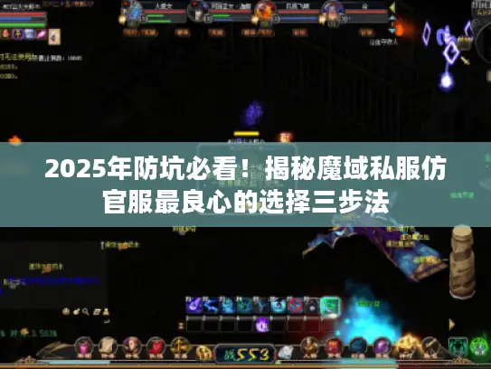 2025年防坑必看！揭秘魔域私服仿官服最良心的选择三步法