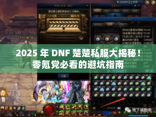 2025 年 DNF 楚楚私服大揭秘！零氪党必看的避坑指南