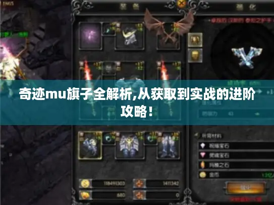 奇迹mu旗子全解析,从获取到实战的进阶攻略！