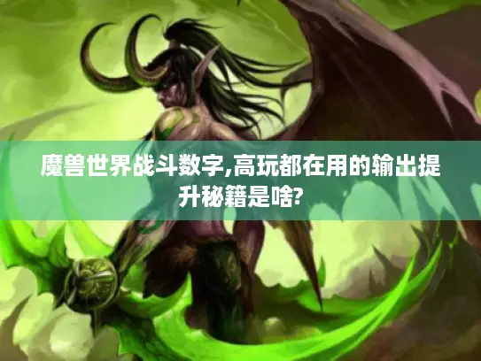 魔兽世界战斗数字,高玩都在用的输出提升秘籍是啥?