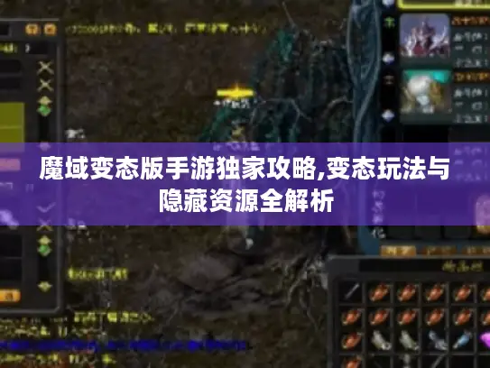 魔域变态版手游独家攻略,变态玩法与隐藏资源全解析 魔域变态版手游独家攻略,变态玩法与隐藏资源全解析