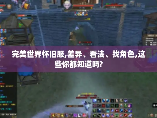 完美世界怀旧服,差异、看法、找角色,这些你都知道吗?