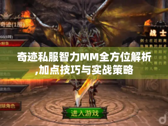 奇迹私服智力MM全方位解析,加点技巧与实战策略 奇迹私服智力MM全方位解析,加点技巧与实战策略