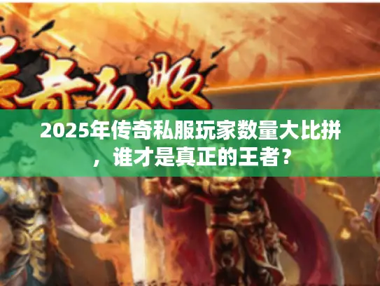 2025年传奇私服玩家数量大比拼，谁才是真正的王者？