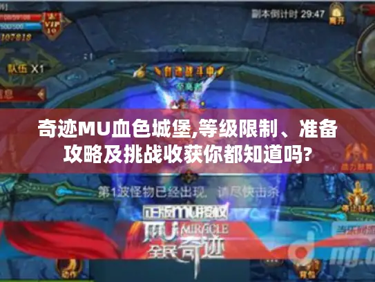 奇迹MU血色城堡,等级限制、准备攻略及挑战收获你都知道吗? 奇迹MU血色城堡,等级限制、准备攻略及挑战收获你都知道吗?
