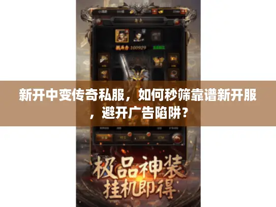 新开中变传奇私服，如何秒筛靠谱新开服，避开广告陷阱？