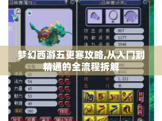 梦幻西游五更寒攻略,从入门到精通的全流程拆解 梦幻西游五更寒攻略,从入门到精通的全流程拆解
