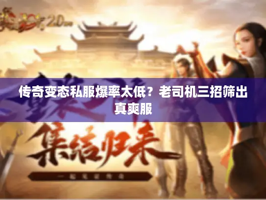 传奇变态私服爆率太低?老司机三招筛出真爽服 传奇变态私服爆率太低?老司机三招筛出真爽服