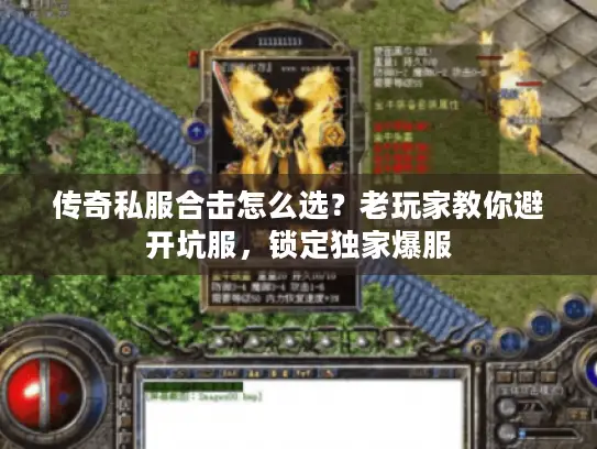 传奇私服合击怎么选？老玩家教你避开坑服，锁定独家爆服