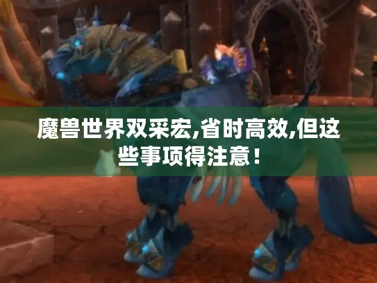 魔兽世界双采宏,省时高效,但这些事项得注意！