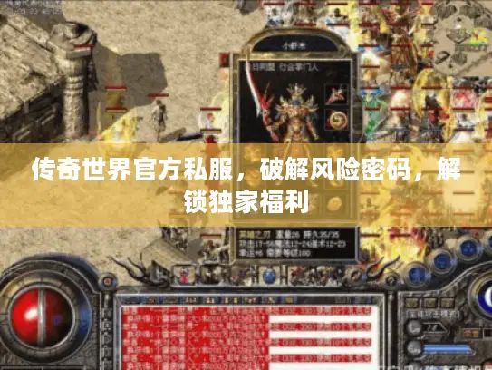 传奇世界官方私服，破解风险密码，解锁独家福利