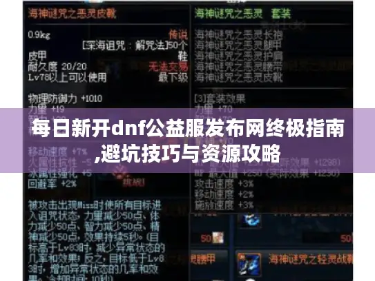 每日新开dnf公益服发布网终极指南,避坑技巧与资源攻略