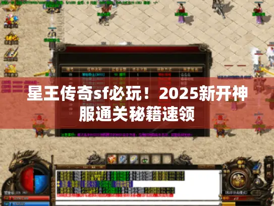 星王传奇sf必玩！2025新开神服通关秘籍速领