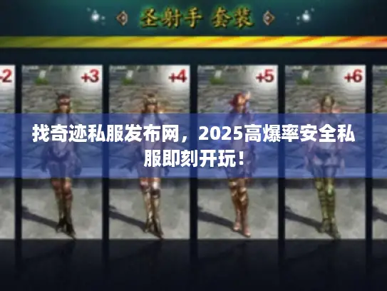 找奇迹私服发布网，2025高爆率安全私服即刻开玩！