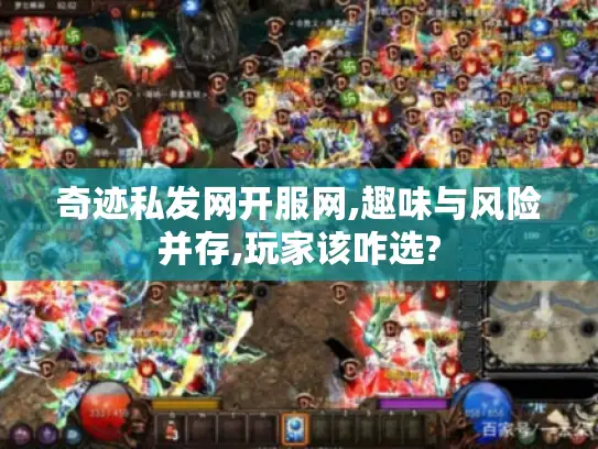 奇迹私发网开服网,趣味与风险并存,玩家该咋选?