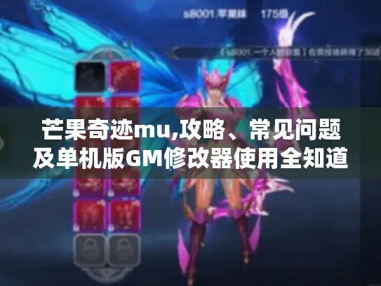 芒果奇迹mu,攻略、常见问题及单机版GM修改器使用全知道！