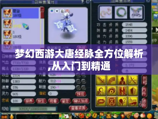 梦幻西游大唐经脉全方位解析,从入门到精通 梦幻西游大唐经脉全方位解析,从入门到精通