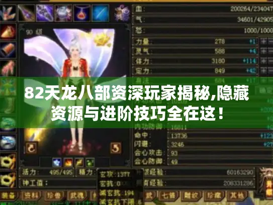 82天龙八部资深玩家揭秘,隐藏资源与进阶技巧全在这！