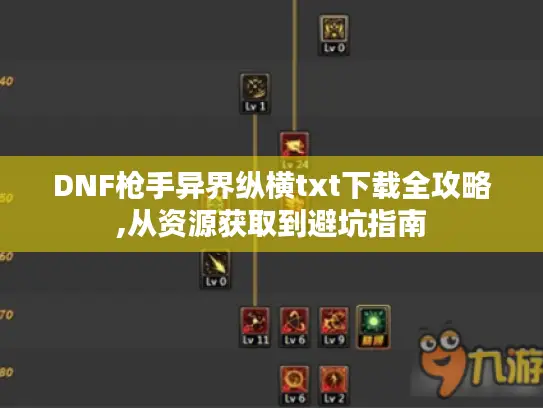 DNF枪手异界纵横txt下载全攻略,从资源获取到避坑指南