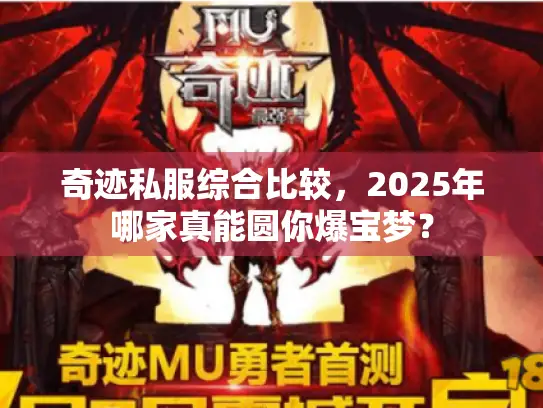 奇迹私服综合比较，2025年哪家真能圆你爆宝梦？