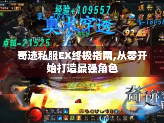 奇迹私服EX终极指南,从零开始打造最强角色