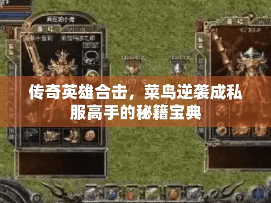 传奇英雄合击，菜鸟逆袭成私服高手的秘籍宝典