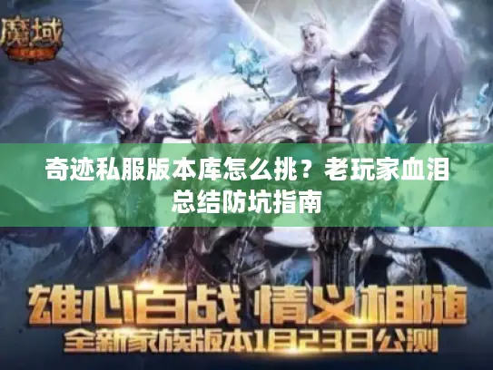 奇迹私服版本库怎么挑？老玩家血泪总结防坑指南