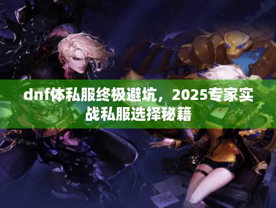 dnf体私服终极避坑，2025专家实战私服选择秘籍