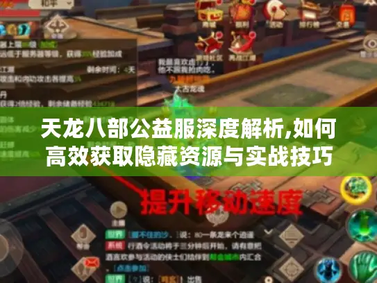 天龙八部公益服深度解析,如何高效获取隐藏资源与实战技巧