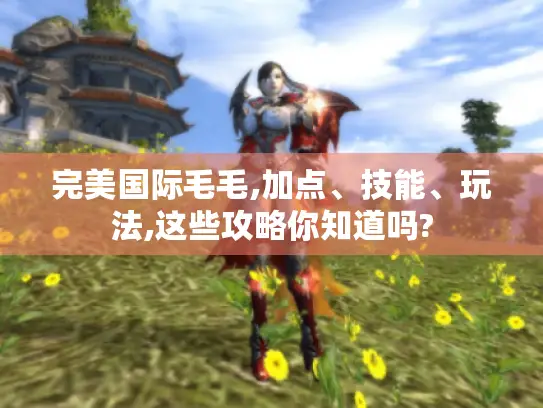 完美国际毛毛,加点、技能、玩法,这些攻略你知道吗?